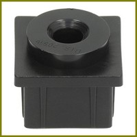 Support de charnière encastrée ALPENINOX 081654 pour porte de frigo  25,5/25,5 mm  Ø int.7 mm noir PIECE D'ORIGINE