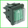 Interrupteur lumineux vert avec marquage I O étanche INDESIT C00502940