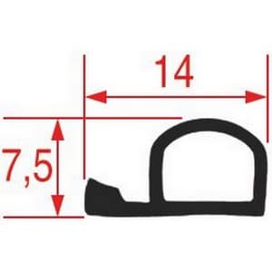 Joint porte de four Angelo Po 3031880 profil 1855 PIECE D'ORIGINE
