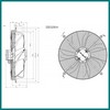 Ventilateur avec grille ELECTROLUX PROFESSIONAL 84914 Ø 450 mm 410 W Triphasé ventilation aspirante PIECE D'ORIGINE