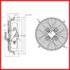 Ventilateur avec grille ZIEHL-ABEGG F135707 B045-4EK.4F.V4P Ø 450 mm 450 W triphasé ventilation aspirante  PIECE D'ORIGINE