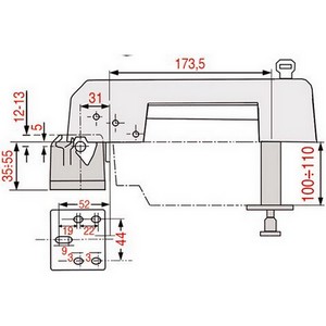 Fermeture GERMANI 5270/C-3V  de chambre froide  PIECE D'ORIGINE