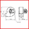 Ventilateur centrifuge EBM-PAPST RL76/8600Z 55460.60311 55460.6042 sortie d'air 108*50 mm PIECE D'ORIGINE