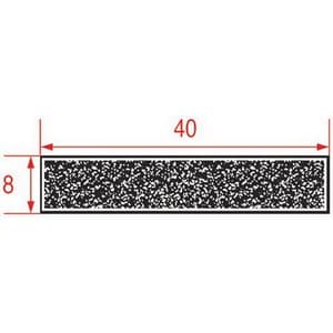joint en mousse noire 40x8 mm- 6m PIECE D'ORIGINE