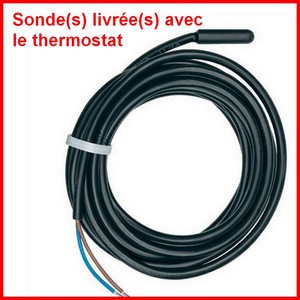 Sonde NTC AKO étanche câble 1.5 m 10kOhm en PVC pour thermostat électronique PIECE D'ORIGINE