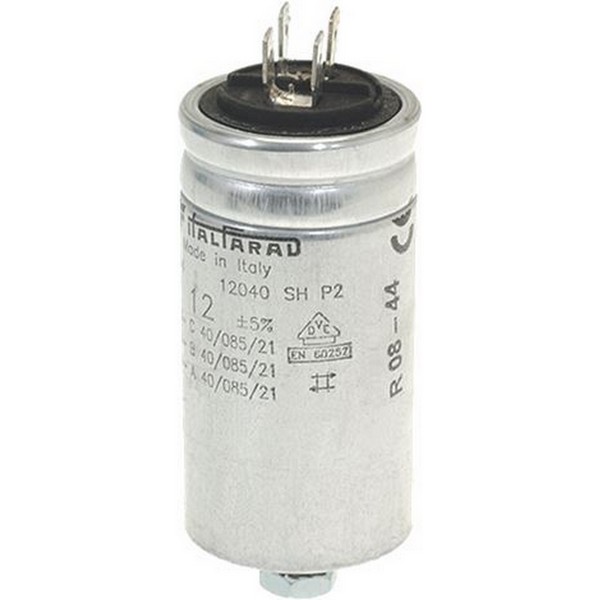 Condensateur de démarrage Italfarad VC2120C82G22030  12 µF avec cosses PIECE D'ORIGINE