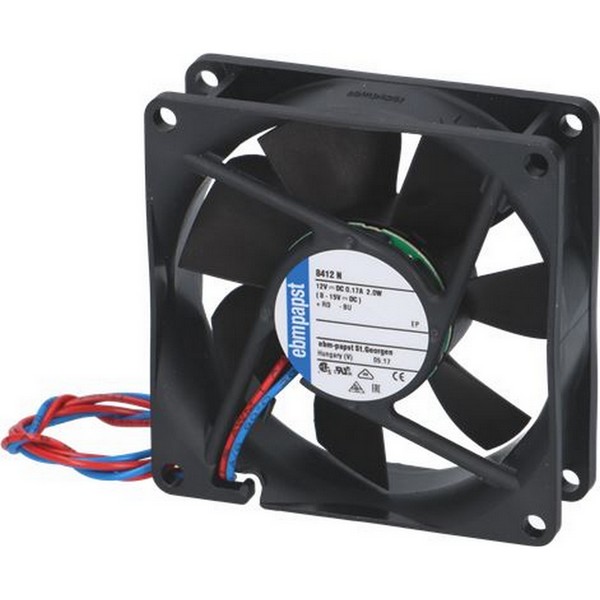 Ventilateur ebmpapst 8412N  929.2506.125  929.2506.12512V 80 X 80 X 25 mm 12 V DC PIECE D'ORIGINE