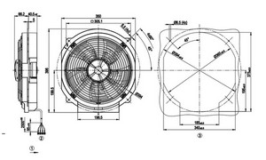  Ventilateur  EBM-PAPST W4E300JS7235  PIECE D'ORIGINE