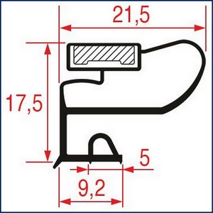 Joint DEMI-BORD ANGULAIRE EPMS 474001 PIECE D'ORIGINE