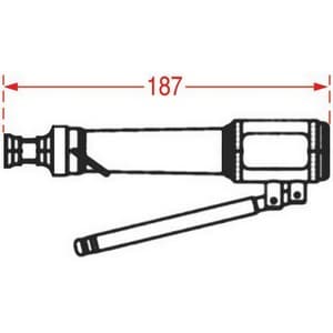 Corps douchette luxi noir  ø 1/2"M  RDF RUB.DEL FRIULI 00906103 PIECE D'ORIGINE