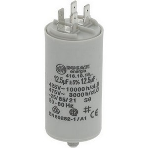 Condensateur de démarrage Ducati 41610.1764 416101864  41610.1864+...  12,5 µF avec cosses