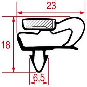 Joint de porte de frigo ÖZTIRYAKILER  585x390  PIECE D'ORIGINE