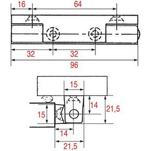 Charnière de porte de frigo FERMOD 0040101 401.21  PIECE D'ORIGINE