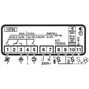 Thermostat CAREL PJEZC0M000 électronique 3 relais  230 V PIECE D'ORIGINE